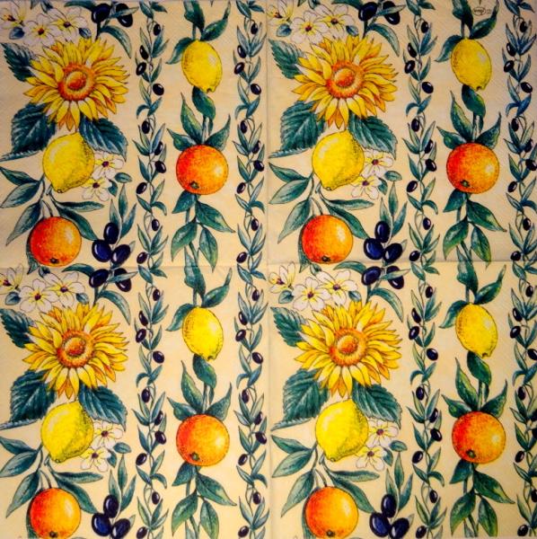 071 Lemons,  Oranges - 3 ply - Ambiente